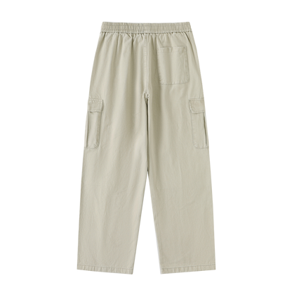 Royal Balance Apparel Drawstring Waist Straight-Leg Cargo Pants