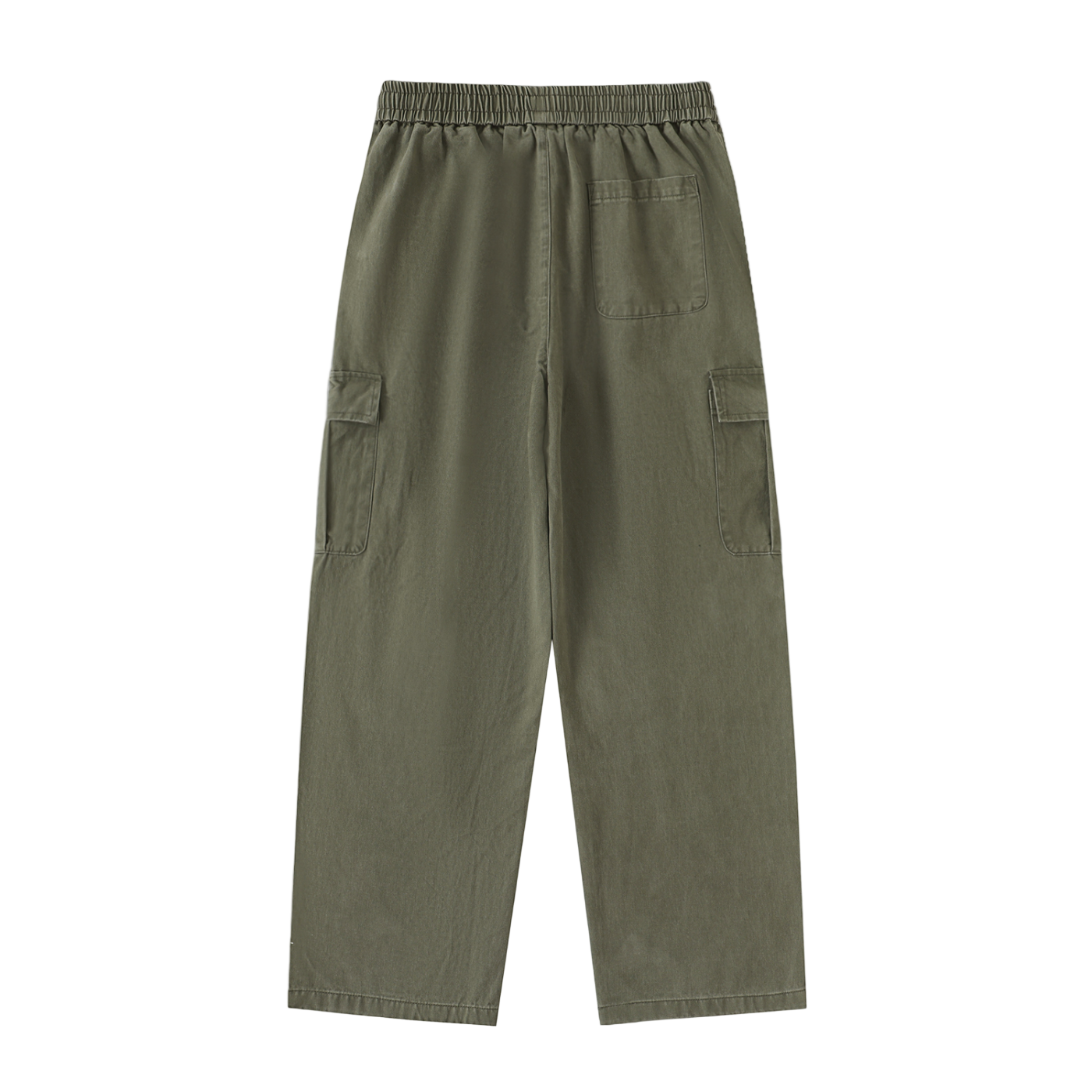 Royal Balance Apparel Drawstring Waist Straight-Leg Cargo Pants