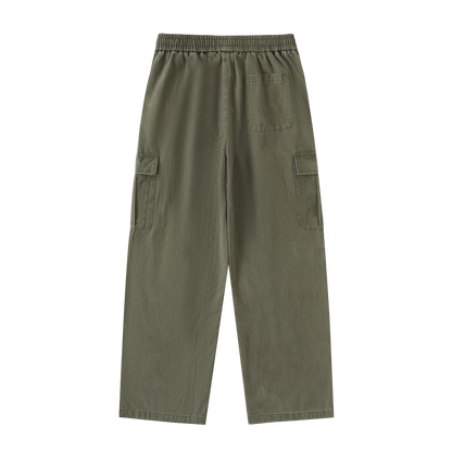 Royal Balance Apparel Drawstring Waist Straight-Leg Cargo Pants