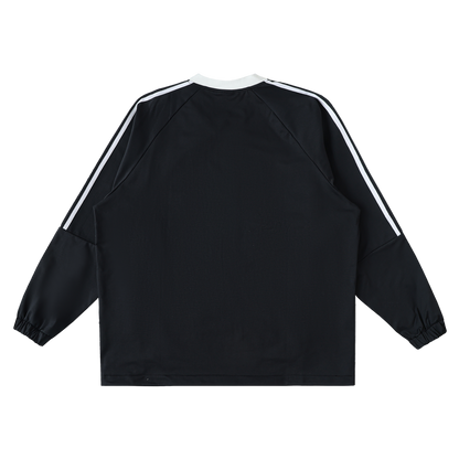 Royal Balance Apparel Color-Block V-Neck Long-Sleeve T-Shirt