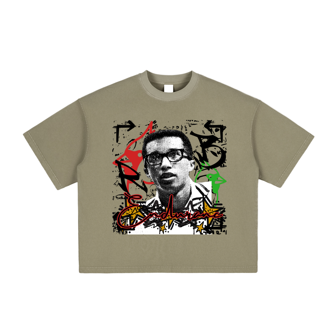 Royal Balance Apparel Arthur Ashe Champion Vintage Washed Boxy T-Shirt