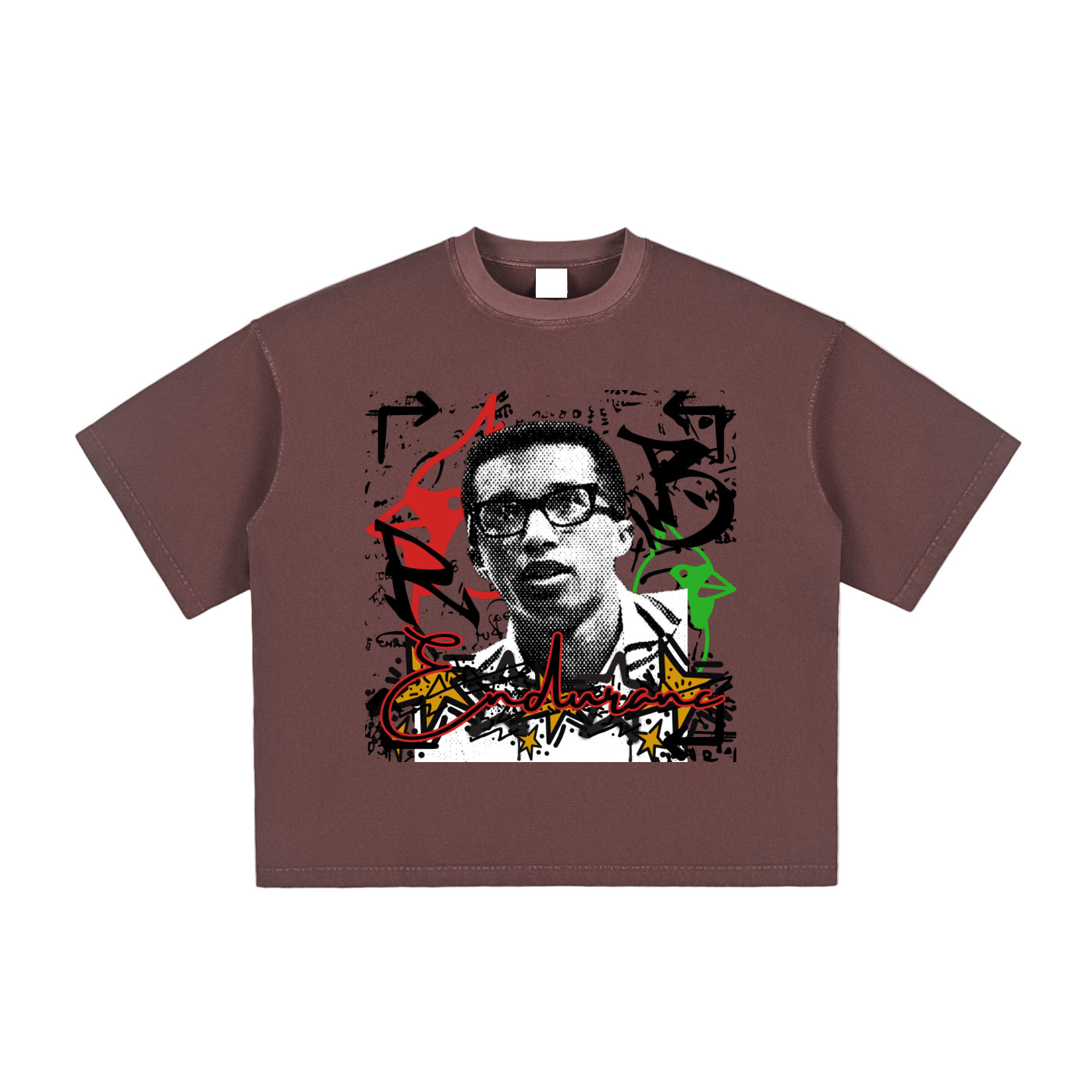 Royal Balance Apparel Arthur Ashe Champion Vintage Washed Boxy T-Shirt