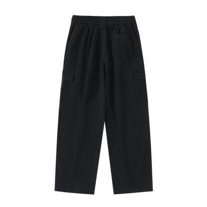 Royal Balance Apparel Drawstring Waist Straight-Leg Cargo Pants