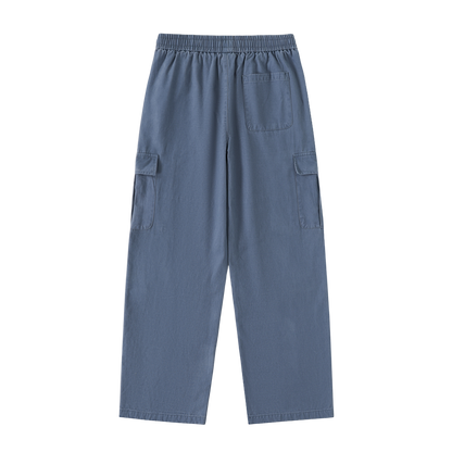 Royal Balance Apparel Drawstring Waist Straight-Leg Cargo Pants