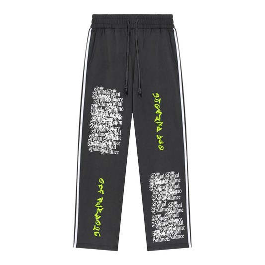 Royal Balance Apparel Off-Purpose Snow Washed Contrast Tape Sweatpants