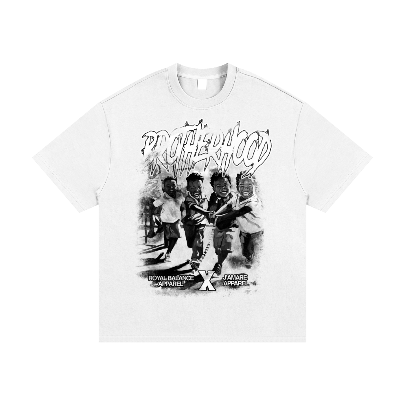 Royal Balance Apparel X J'Amare Brotherhood Essential Heavyweight Cotton T-Shirt
