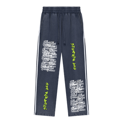 Royal Balance Apparel Off-Purpose Snow Washed Contrast Tape Sweatpants