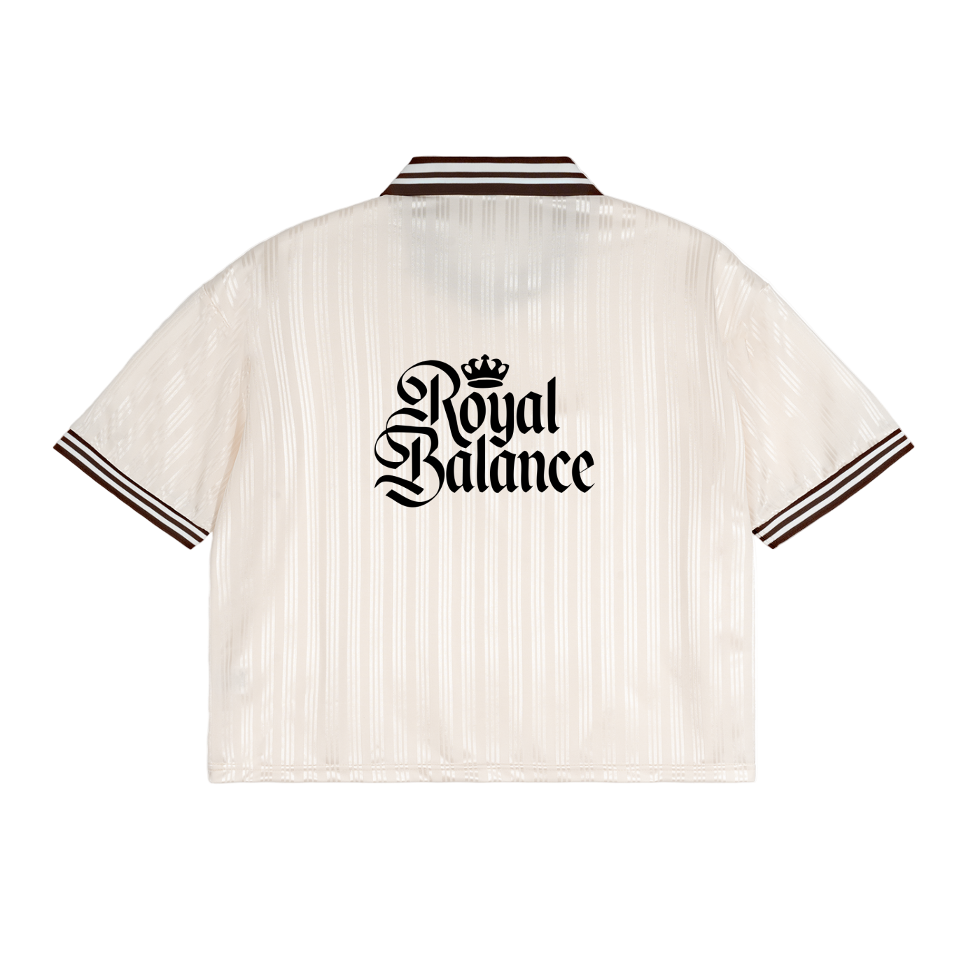 Royal Balance Apparel Black Goku Contrast Stripes Polo Collar T-Shirt