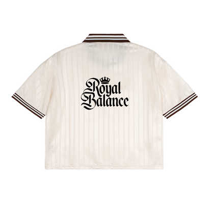 Royal Balance Apparel Black Goku Contrast Stripes Polo Collar T-Shirt