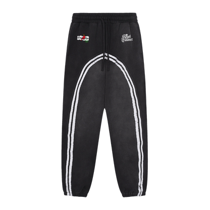 Royal Balance Apparel Dream Rich Sun Fade Contrast Tape Fleece Jogged Sweatpants