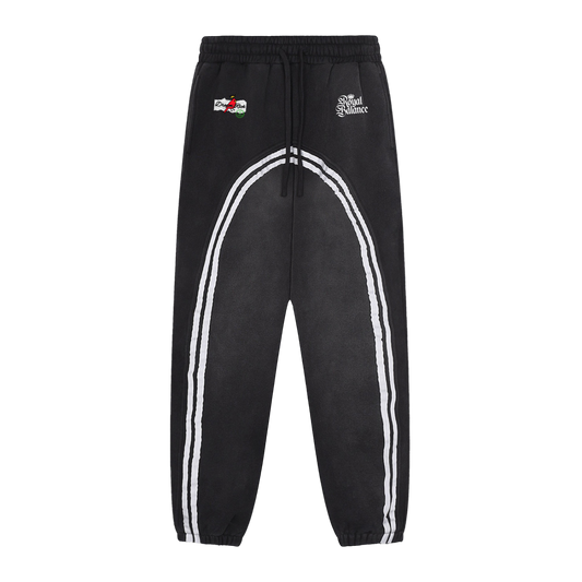 Royal Balance Apparel Dream Rich Sun Fade Contrast Tape Fleece Jogged Sweatpants
