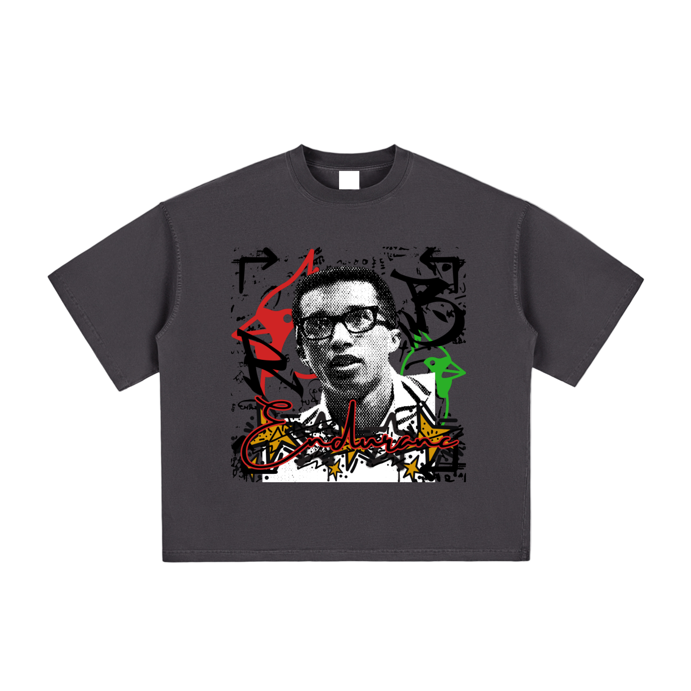 Royal Balance Apparel Arthur Ashe Champion Vintage Washed Boxy T-Shirt