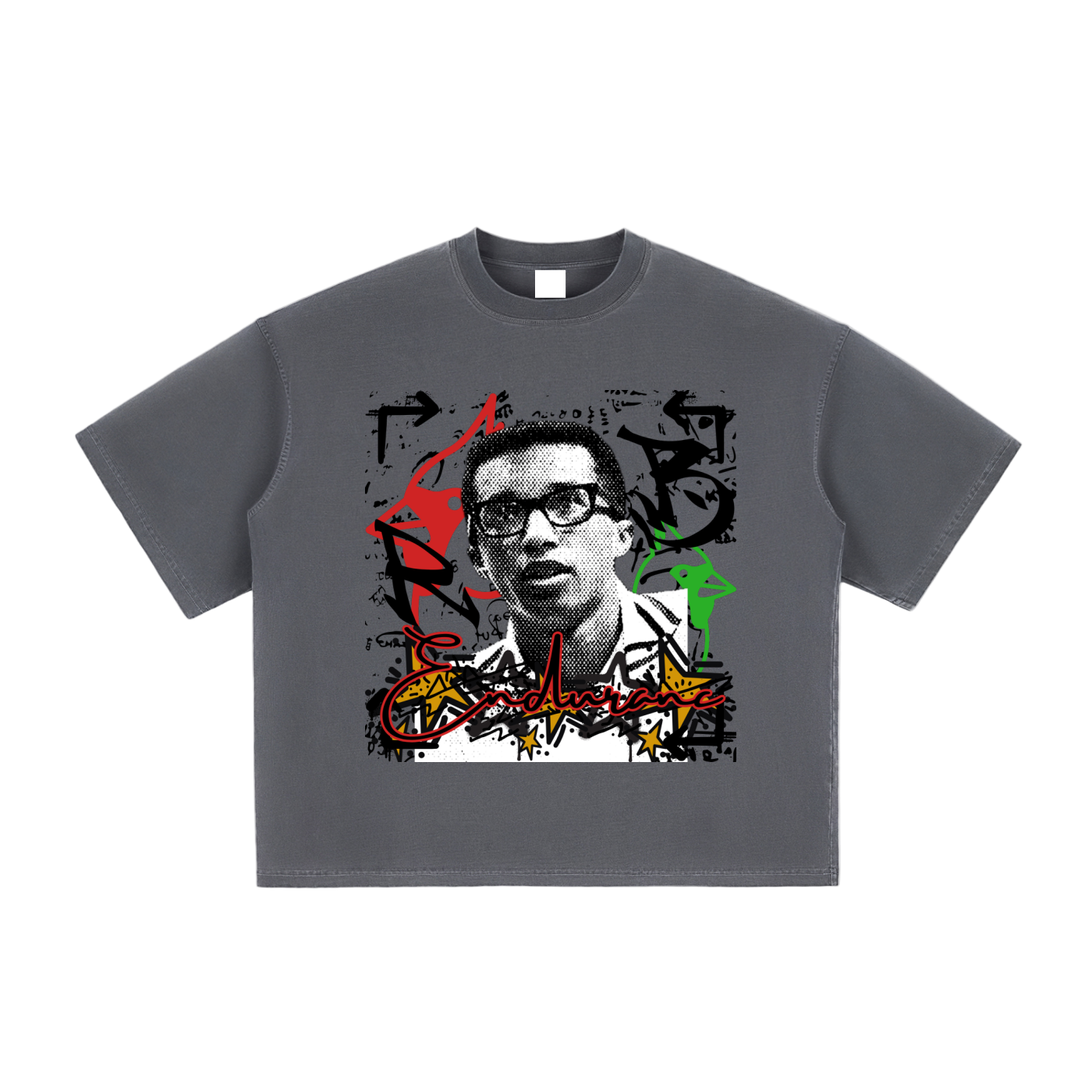 Royal Balance Apparel Arthur Ashe Champion Vintage Washed Boxy T-Shirt